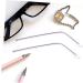 Ultechnovo Glasses Replacement Sunglasses Legs - Pink Metal Kit - 2 Pairs 13.8x0.36cm | Durable Temple Frames for Eyeglasses - Buy Online on GoSupps.com