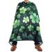 Waterproof Barber Cape -Clover Green 5 Cheetah Haircut Bib for Men Unisex Hair Cutting Cape(8rp1a)
