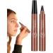 Liquid Eyebrow Pencil Brow Pencil with Fork Tip 4 Point Waterproof Eyebrow Pencil No Smudge Liquid Brow Quick Dry EyeLiner for Long Lasting Red Brown - Buy Online on GoSupps.com