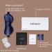 LaCourse 100% Genuine 22Momme Mulberry Silk Eye Mask - Navy Blue - Comfortable & Blackout Sleep Mask - Elasticated Band - Pure Silk Filler - Internal Liner - Gift Set - Buy Online on GoSupps.com