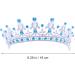 Frcolor Wedding Tiara Crown Rhinestones Crystal Bridal Pageant Princess Tiara Crown Headband (Blue) - Buy Online on GoSupps.com