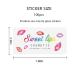 100pcs Clear Lip Gloss Tube Labels | Colorful Lip Gloss Stickers | MCMBY - Buy Online on GoSupps.com