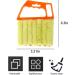 2 Pcs Washable Blind Cleaner Duster Set - Hand-Held Mini Duster Brush for Wood Blinds, Venetian Shades, Window Air Conditioner - Orange Yellow - Buy Online on GoSupps.com