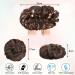 AOMIG Dark Brown Messy Bun Hair Piece Updo Extensions for Women - Curly Wavy Hairpieces Scrunchies - Buy Online on GoSupps.com