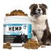 Hemp Dog Calming Treats | Helps with Dog Anxiety Barking Stress Relief Fear Thunderstorm Travel Issues | Natural Dog Calming Product | Hemp Chews Dog Food Anxiety Relief Calming Treats