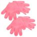 Beavorty 2 Pairs Moisturizing Gloves Lotion Mittens Gloves for Dry Hand Dry Hand Gloves Hand Gloves Moisturizing Overnight Silicone Gloves Pink Heel Miss Moisturizing Socks
