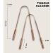 Buy Ayurvedic Tongue Scraper with Case - Copper Tongue Cleaner Set of 2 for Oral Hygiene | International Shipping Available - Buy Online on GoSupps.com