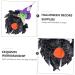 HOMSFOU 1 Pc halloween puppet ornaments halloween home decor halloween decorations light house decorations for home ghost decor halloween pumpkin decorations scarecrow ornaments household Black 34x33x3cm - Buy Online on GoSupps.com