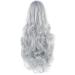 ColorfulPanda Long Silver Curly Wig - Anime Cosplay Costume Party Synthetic Hair for Women - Buy Online on GoSupps.com