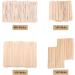 Mibly 4 Style Assorted Wooden Wax Sticks - 250 Piece Set for Hair Removal and Crafts - Buy Online on GoSupps.com