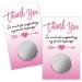 Haizct 50 Pack Pink Thank You Blank Gift Certificate Scratch Off Cards for Small Business Spa Beauty Makeup Hair Salon Bridal Shower Baby Shower Country Wedding (Thank You CardF) Silver-GK091