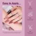 Aubss Red Purple Gel Nail Polish Set - 6 Colors Kit for Women, Soak Off Led Nail Gel - Dusky Rose Collection - Buy Online on GoSupps.com