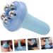 Buy Gleavi Metal Massage Roller - Yoga Tools & Manual Muscle Relief | 14.5x7.5cm Blue | Effective Body & Face Massager - Buy Online on GoSupps.com