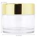 Beauticom 7g Clear Acrylic Jars Leak Proof Thick Wall for Beauty & Cosmetics (48 Pack with Gold Lids - Buy Online on GoSupps.com