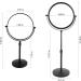 Nicesail 8 Inch 5X Magnified Makeup Mirror | Height Adjustable Countertop Standing Mirror | Double Sided with Matte Black Finish | Taller Design for Enhanced Visibility - Buy Online on GoSupps.com