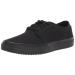 Shoes for Crews Merlin Men's Women's Unisex Slip Resistant Food Service Work Sneakers Canvas Black Or Grey 12 Women/10.5 Men Black Canvas