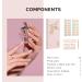 NAILOG Semi Cured Gel Nail Strips 34 pcs Salon-Quality Gel Nail Stickers Long Lasting Nail Wraps for Women with Soft Gel Finish New Dawn - Buy Online on GoSupps.com