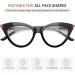 Eyekepper 5 Pack Fashion Cat Eye Reading Glasses for Women - Stylish Large Square Lenses & Spring Hinges +1.25 Strength - Buy Online on GoSupps.com