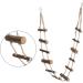 Zerodis Pet Hamster Rope Ladder for Birds Toy Soft Climbing Bridge for Bird Squirrel Adjustable Hanging Rope Suitable for Small Animals - Buy Online on GoSupps.com