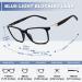 Amorays Rectangle Frame Reading Glasses for Men - Sport Style Flexible Anti-Blue Light Spring Hinges +3.00 Black - Buy Online on GoSupps.com