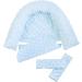 JINTN Baby Car Seat Head Neck Support Pillow - Infant Stroller Headrest with Seat Belt Strap Covers - Blue, 0-12 Months - Buy Online on GoSupps.com