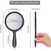 Double Sided Handheld Makeup Mirror with 1X/2X Magnification - Black - Buy Online on GoSupps.com