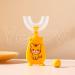 Liquid Silicone Soft Bristle Brush Head Standing Infant Toothbrush Convenient Baby Toothbrush Safe Use Silicone 360 Degree U-shaped Baby Tooth Brush for Daily Use Yellow Large Large Yellow - Buy Online on GoSupps.com