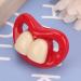Baby Funny Fake Pacifier - Real Silicone Anti-Pacifier for Newborns 3+ Months | Cute Teeth Design - Buy Online on GoSupps.com