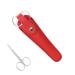 Salon Hair Scissor Bag | Salon-Grade Hair Scissor Bag Holster - Scissors Storage Holder Organizer Hairdressing Scissors Cover PU Leather for Barber Household Red