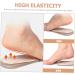 FRCOLOR Height Increase Insoles - Silicone Heel Cushion Pads for Men | 1 Set Orthotic Half Size Shoe Inserts | Invisible Comfort for Sports Shoes - Buy Online on GoSupps.com