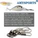 AMYSPORTS Fishing Tackle Barrel Swivel Snap Stainless Steel | Size 12 (24lb) 50 pcs - Buy Online on GoSupps.com