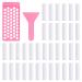 RONRONS Lip Balm Crafting Kit Professional Lipsticks Filling Tray and Spatula with 50 Pieces Lip Balm Tubes with Twist Caps DIY Lip Care Balms Making for Valentine's Day Christmas Gifts Business White