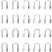 Pandahall Wire Guardian 540pcs Brass U Shape Protector Loops for Jewelry Making - Silver 5x4x1mm - Buy Online on GoSupps.com