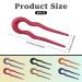 6Pcs Matte Plastic U Shaped Hair Fork French Hair Pins - Perfect Valentine's Day & Christmas Gift for Women - Buy Online on GoSupps.com