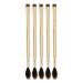 Toothbrush Brush Soft Hair Gold Electroplating Handle Double Ended Makeup Eyebrow Brush Multiple Use for BB Cream Brow Powder Ergonomic Handle Makeup Brush Set with