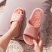 Acupressure Massage Slippers for Plantar Fasciitis - Women's Pain Relief Sandals (US 7.5-8, Pink) - Buy Online on GoSupps.com