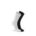 FoxRiver Adult Diabetic Lightweight Crew Socks -White/Black Large