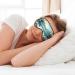 Luxurious Silky Sleep Masks for Travel | Fallen Leaves Eye Cover - Soft Satin Blindfold for Men & Women - Buy Online on GoSupps.com