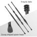 ODEROL Stainless Steel Earwax Pick Set - 6 Pcs Spoon Tool for Safe & Effective Ear Cleaning | Black 12.5X0.5CMx2pcs - Buy Online on GoSupps.com