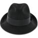 Belfry Trilby Vintage Style Dress Fedora Hat, 100% Pure Wool Felt - Black/Grey/Navy/Brown/Pecan - Large - Buy Online on GoSupps.com