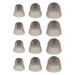 6 Pairs Black Hearing Aid Domes Soft Silicone Double Layer Audiphone Ear Tips Replacements Earbud Audiphone Closed Domes Small & Medium & Large