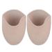 Baluue Toe Pouches Pads 1 Pair Toe Pads for Pointe Shoes Fabric Toe Caps Ballet Toe Protector Soft Toe Cap for Women Girl Ballet Point Shoes Gel Toe Cover Beige 11.5X9.5cm