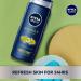 Nivea Men Energy Body Wash Bundle - 3 Pack, 16.9 fl oz Bottles with Mint Extract - Buy Online on GoSupps.com