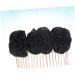 FRCOLOR Bridal Headpieces for Wedding Black Barrettes Hair Accessories for Prom Black Hair Clips Women's Hair Clips Barrettes for Women Floral Hair Accessories Blush The Flowers Miss - Buy Online on GoSupps.com