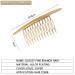 QUUPY Hair Comb 4.3 - Alloy Curved Teeth Hair Clip for Women | 2 Pack (Gold & Silver) - Premium Hair Accessory for Effortless Styling - Buy Online on GoSupps.com