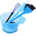 5pcs Hair Dye Color Brush Kit with Blending Brushes, Ear Covers - DIY Dyeing Tool Set for Hair Coloring and Highlights - Buy Online on GoSupps.com