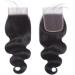 Lace Closure Human Hair 16 Inch Free Part Hd Transparent Lace Closure Straight 100% Unprocessed Brazilian Human Virgin Hair Swiss Lace Closure 130% Density Natural Black Color - Buy Online on GoSupps.com