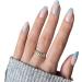 24 Pieces Oval Head Fake Nails Green Almond Faux Nails with Glue Full Coverage Nail Tip Press Nails (Color : 05) - Buy Online on GoSupps.com