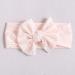 Sjbautyo Baby Girl Bowknot Elastic Hair Bands - 3 Pieces Soft Nylon Headgear for Toddlers (White Apricot Pink) - Perfect for Girls' Hairstyles - Buy Online on GoSupps.com