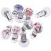 10 Pack Multicolored Pacifier Clips - Wooden & Iron Baby Nipple Holders - Safe & Stylish Pacifier Chains - Buy Online on GoSupps.com